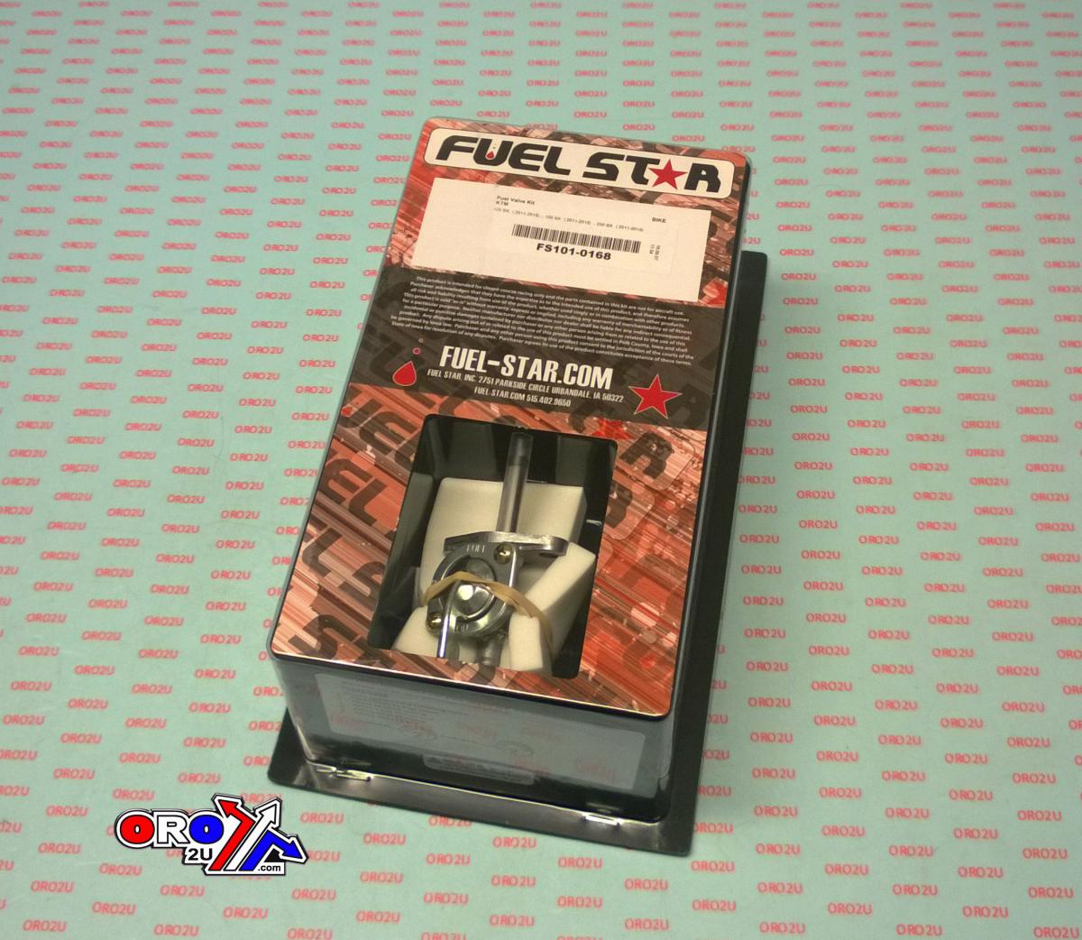 FUEL VALVE KIT KTM 125/150/250SX, Fuel Star FS101-0168 DIRT, TAPE / PETCOCK / CLIPS / PIPES / BOLTS