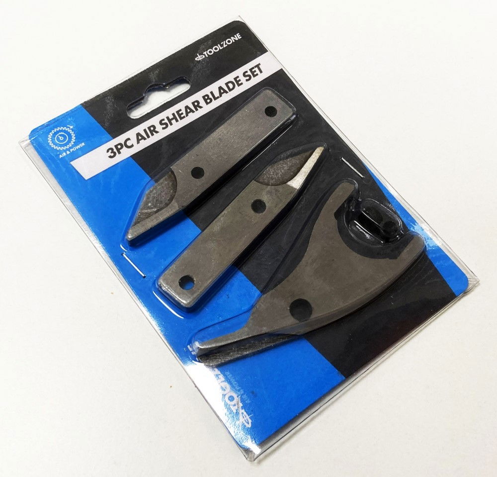AIR SHEAR SPARE BLADE SET 3pc INCLUDES LEFT RIGHT CENTRE BLADES - TOOLZONE KDPAT093