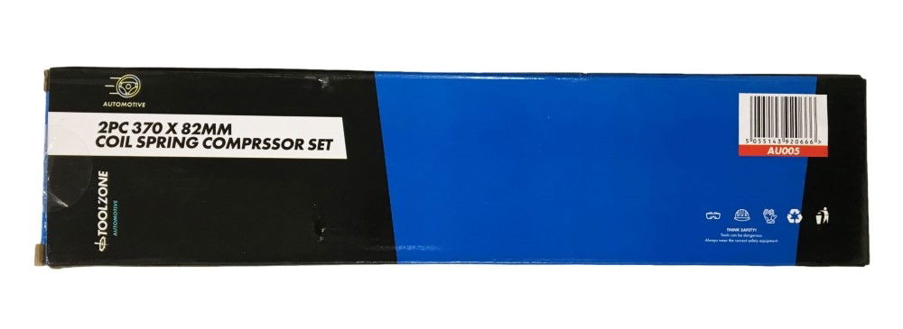 COIL SPRING COMPRESSOR 2pc 370x82mm 1/2sq DRIVE - TOOLZONE KDPAU005