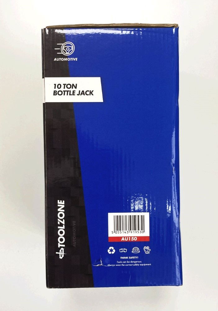 BOTTLE JACK 10 TON min height 230mm max height 460mm - TOOLZONE KDPAU150