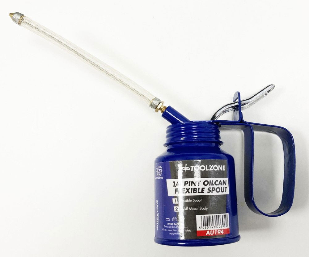 OIL CAN 1/4 pint with flexible spout - TOOLZONE KDPAU194
