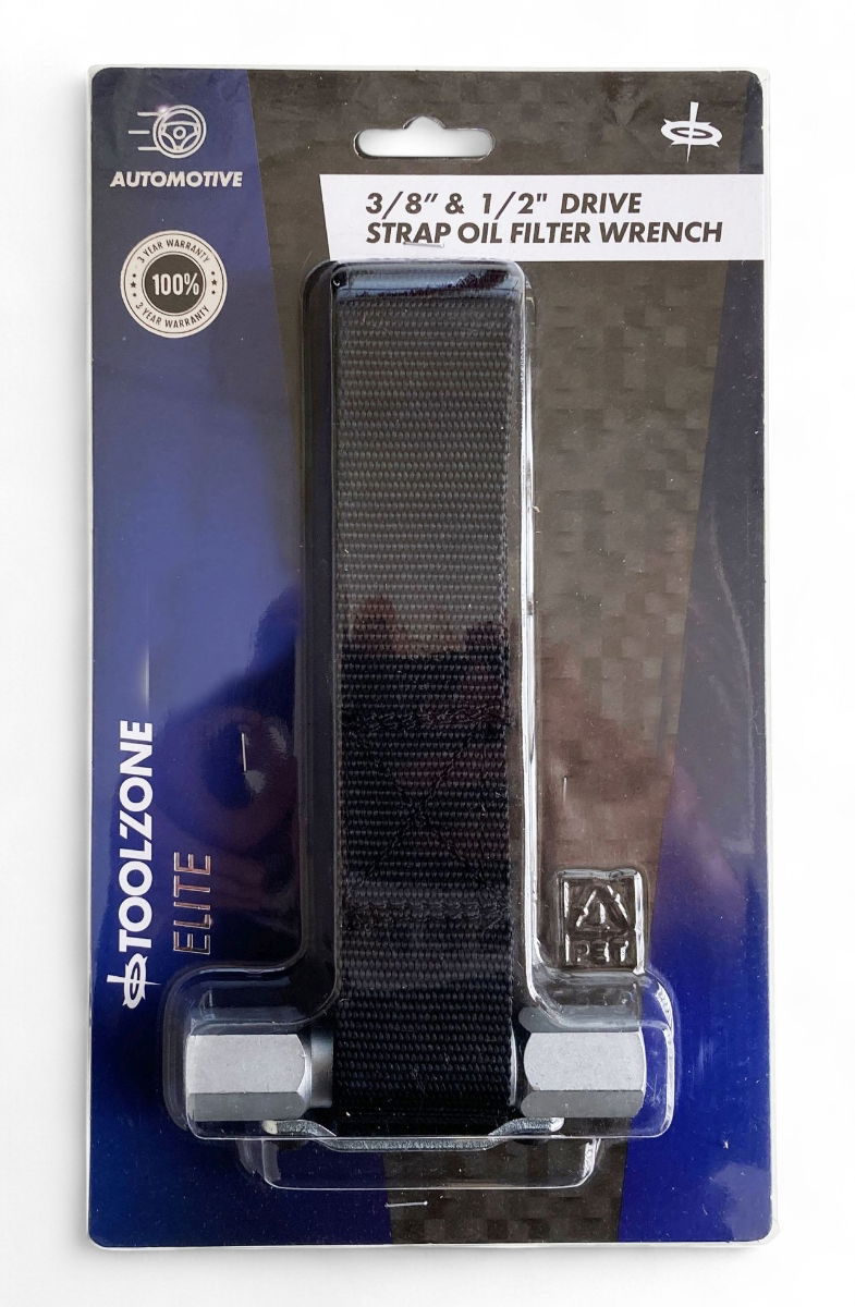 STRAP FILTER WRENCH HEAVY DUTY 3/8 & 1/2 drive 40mm strap - TOOLZONE KDPAU202