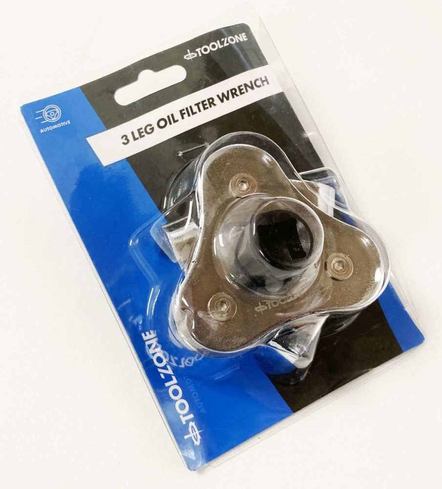 OIL FILTER WRENCH 3 leg dual drive 63-102mm - TOOLZONE KDPAU205