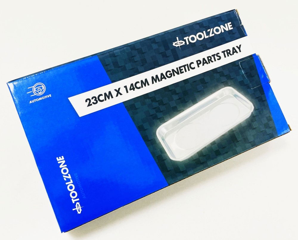 MAGNETIC PARTS TRAY STAINLESS STEEL 140 x 240mm - TOOLZONE KDPAU210