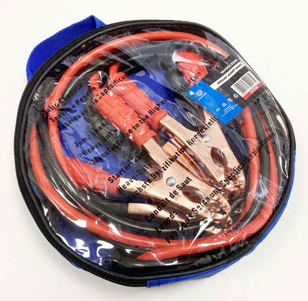 JUMP LEADS 200amp 2.5m - TOOLZONE KDPAU230