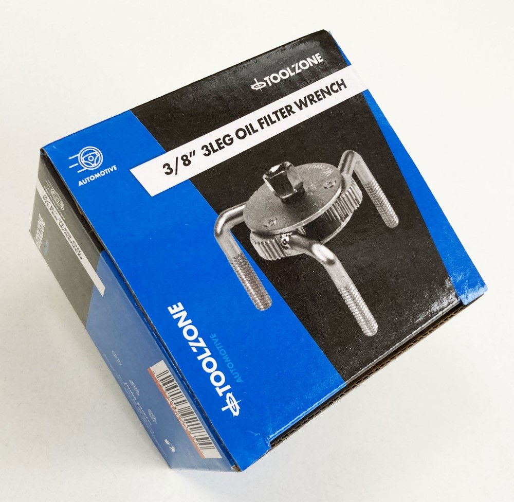 OIL FILTER WRENCH 3/8 DRIVE 3 LEG 70-130mm - TOOLZONE KDPAU336