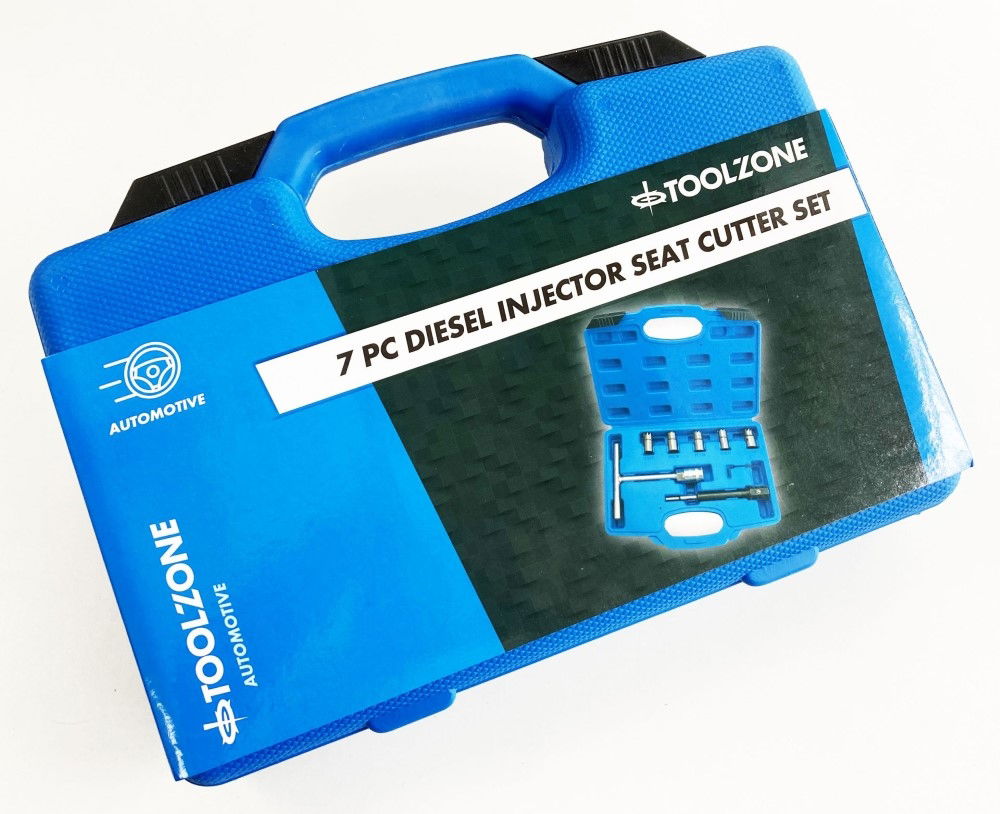 DIESEL INJECTOR CUTTER SET 7pc WITH REAMERS AND EXTENSION - TOOLZONE KDPAU378