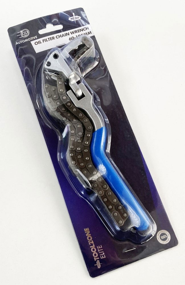 OIL FILTER CHAIN WRENCH 60-195mm WITH SWIVEL HANDLE - TOOLZONE KDPAU384