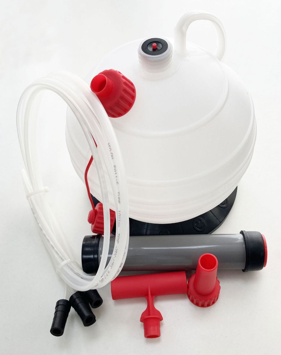 MANUAL VACUUM OIL EXTRACTOR PUMP 6l WITH 4 HOSES - TOOLZONE KDPAU396