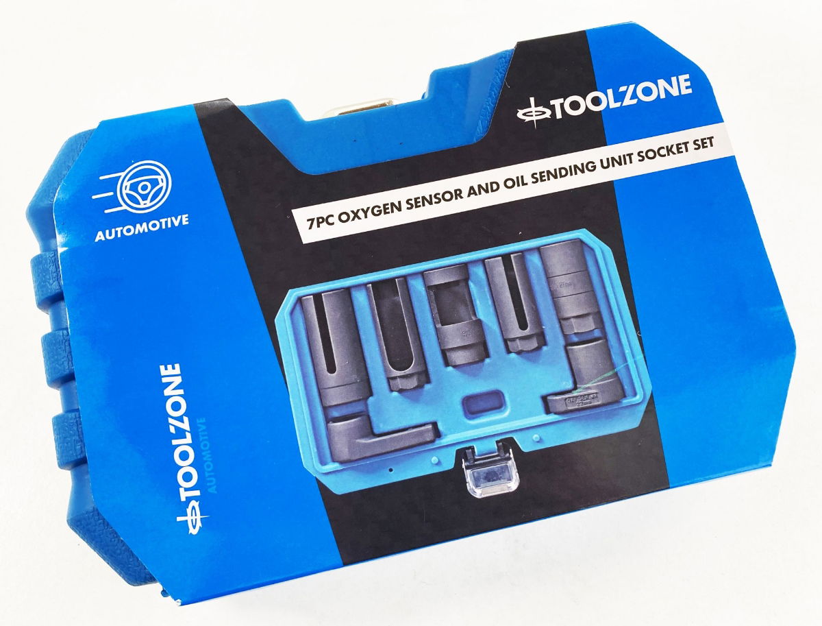 OXYGEN SENSOR AND OIL SENDER UNIT SOCKET SET 7pc - TOOLZONE KDPAU399