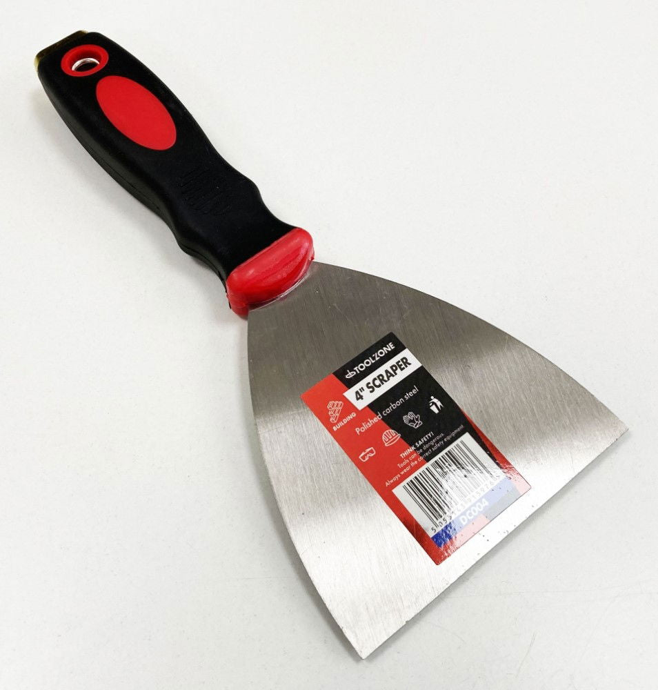 SCRAPER 4 SOFT GRIP HANDLE - TOOLZONE KDPDC004