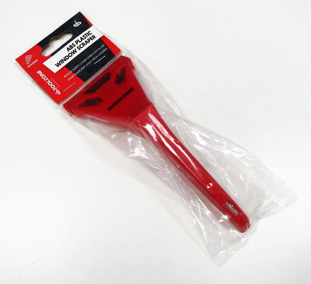 WINDOW SCRAPER ABS PLASTIC 60mm REPLACEABLE BLADE - TOOLZONE KDPDC007