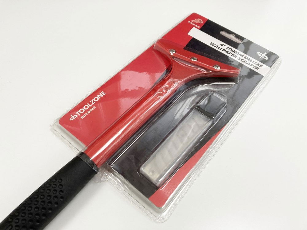 WALLPAPER SCRAPER 4 WITH 5 BLADES METAL BODY - TOOLZONE KDPDC185