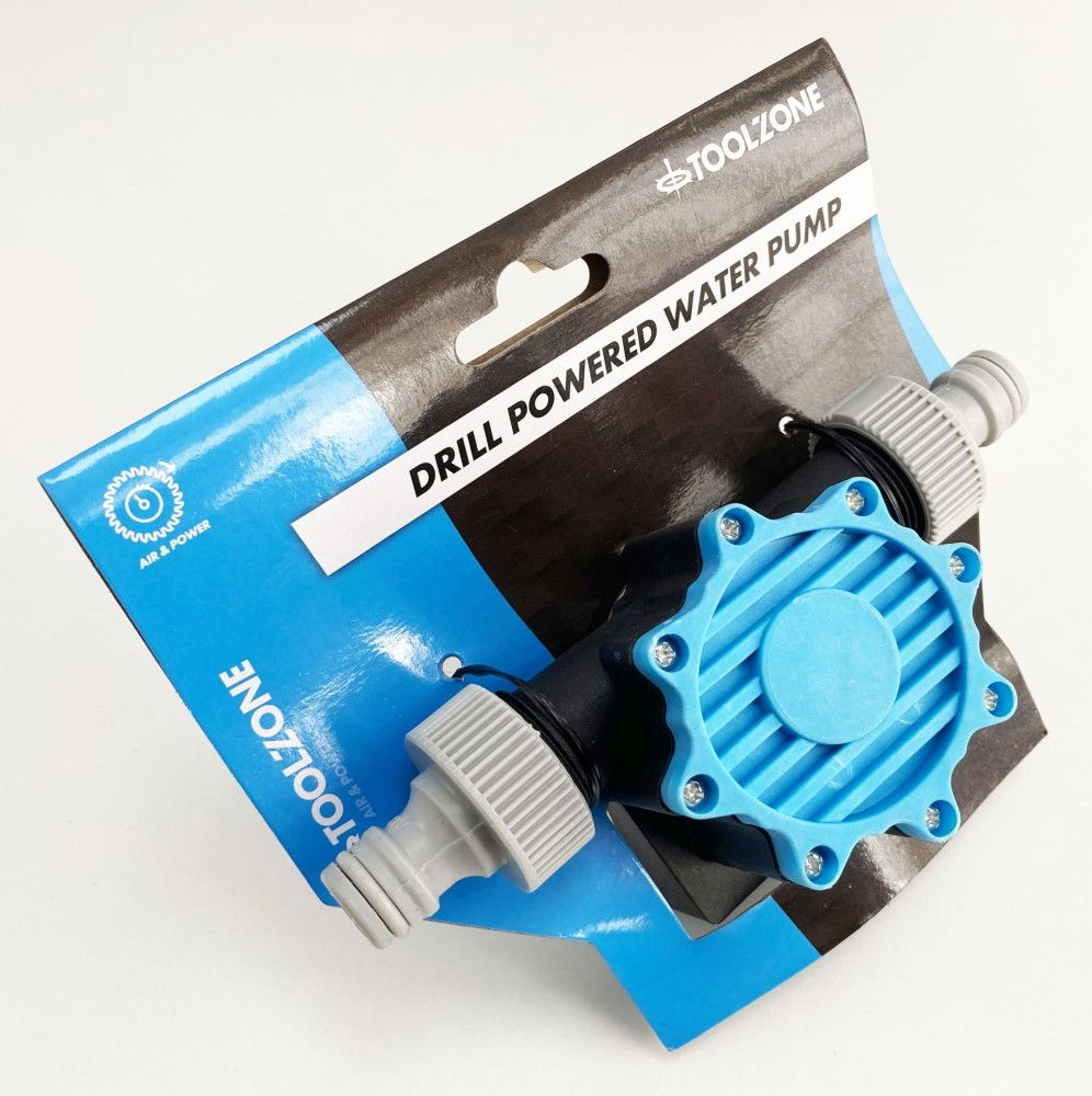 DRILL POWERED WATER PUMP MAX FLOW 1.2m³/H MAX SUCTION 3m - TOOLZONE KDPDR031