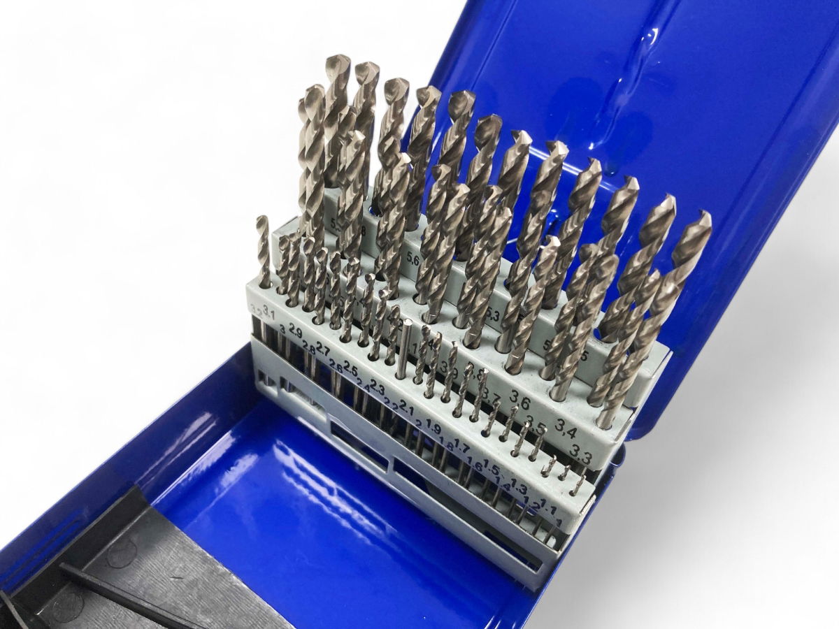 DRILL BIT SET HSS 51PC 1-6mm IN 0.1mm INCREMENTS - TOOLZONE KDPDR041