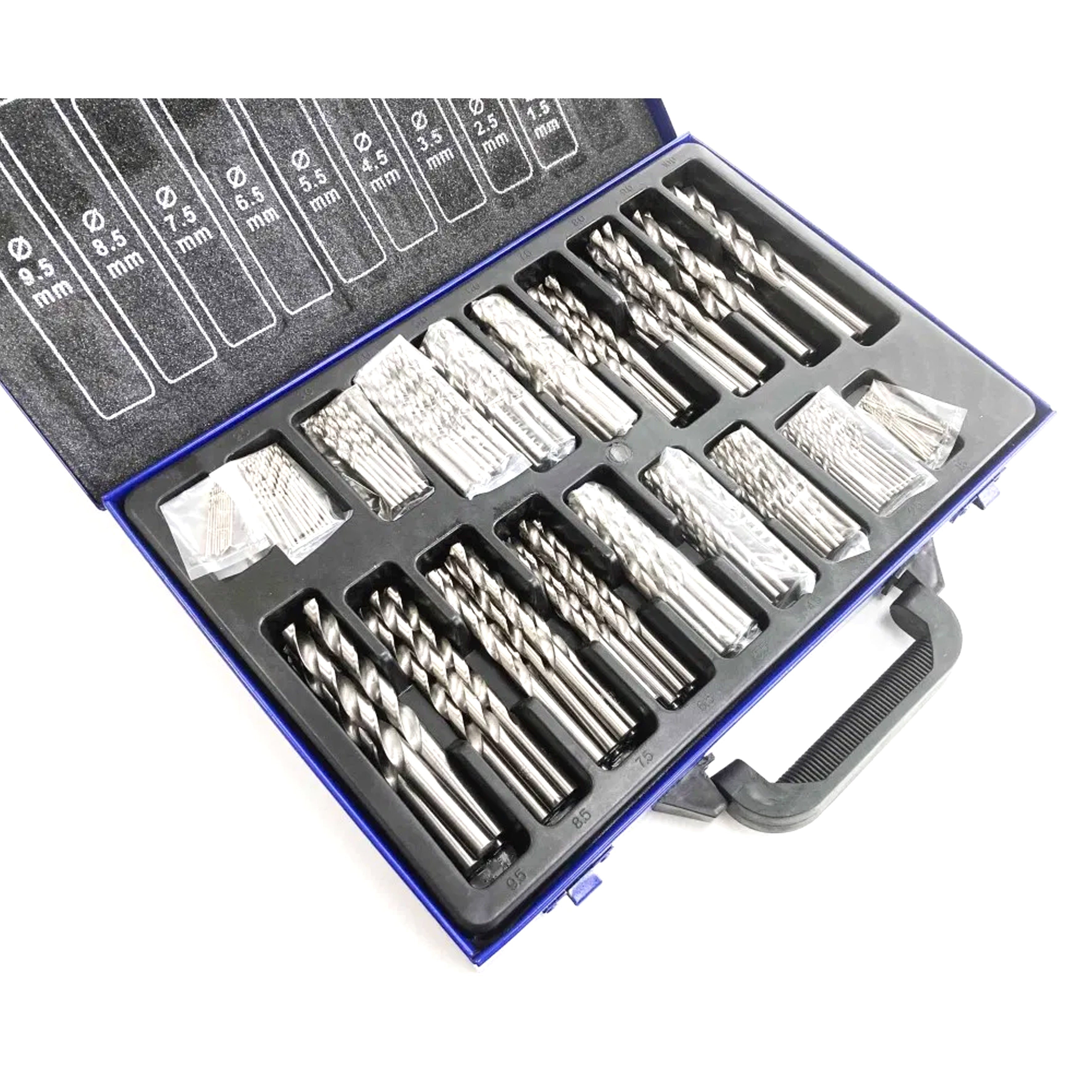 DRILL BIT SET HSS METRIC 170PC 1-8mm - TOOLZONE KDPDR057