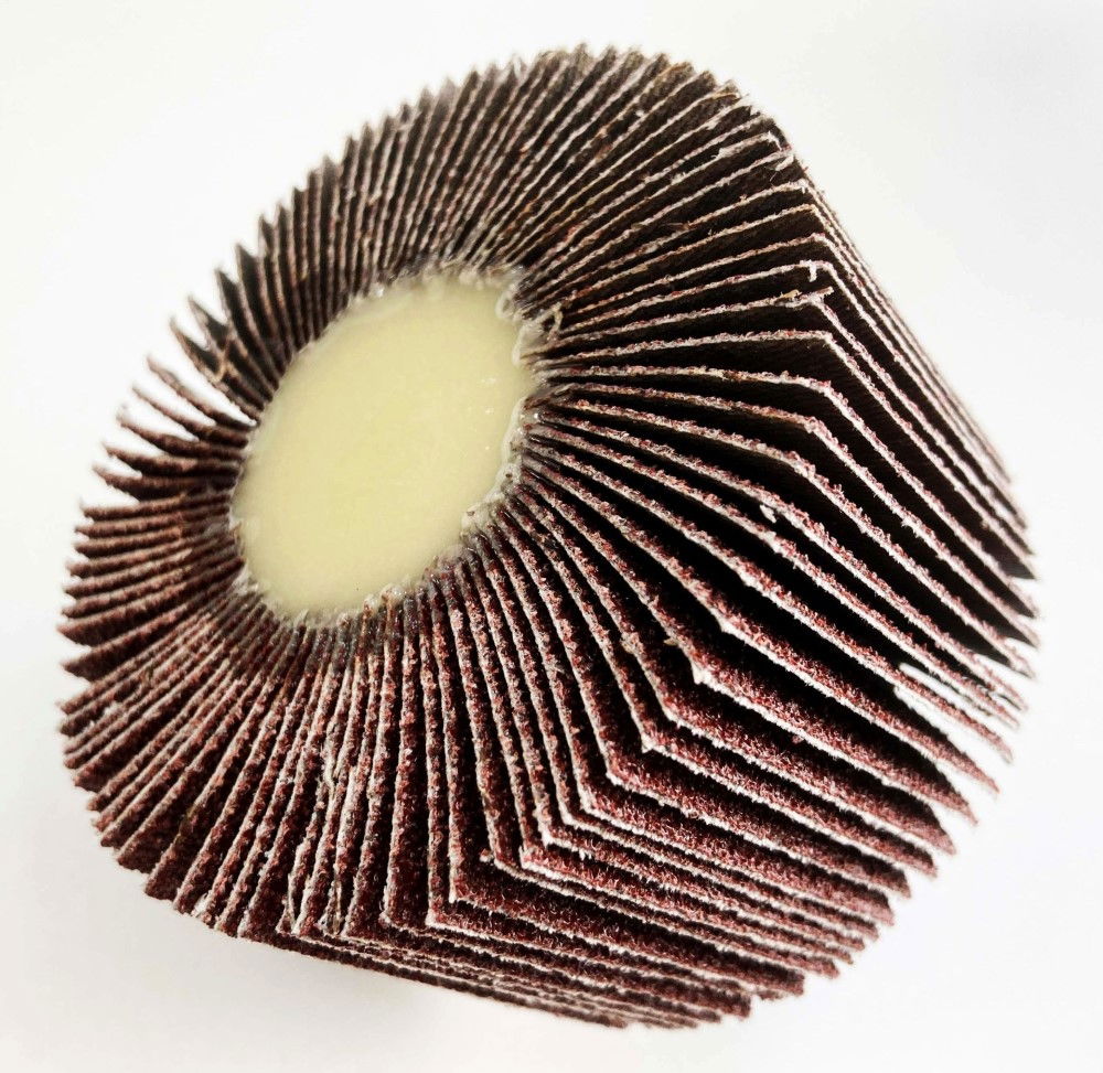 FLAP WHEEL FOR DRILL 80x50mm 60 grit 6mm SPINDLE - TOOLZONE KDPDR181