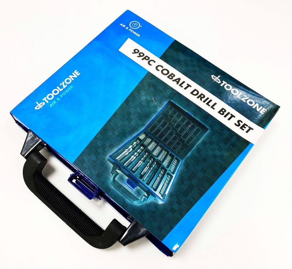 COBALT DRILL BIT SET 99PC 1.5-10mm M35 HSS - TOOLZONE KDPDR397