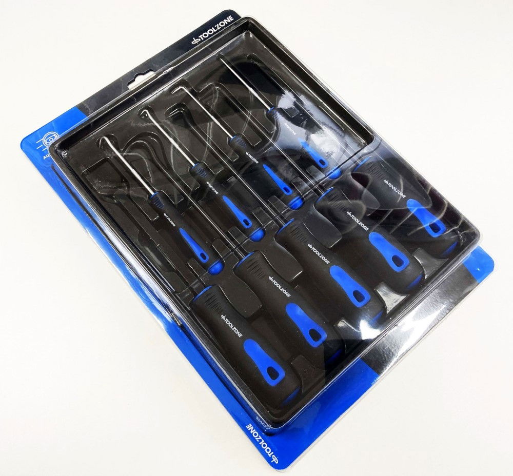 SCRAPER AND HOOK SET 9 PIECE CHROME VANADIUM STEEL - TOOLZONE KDPHB193