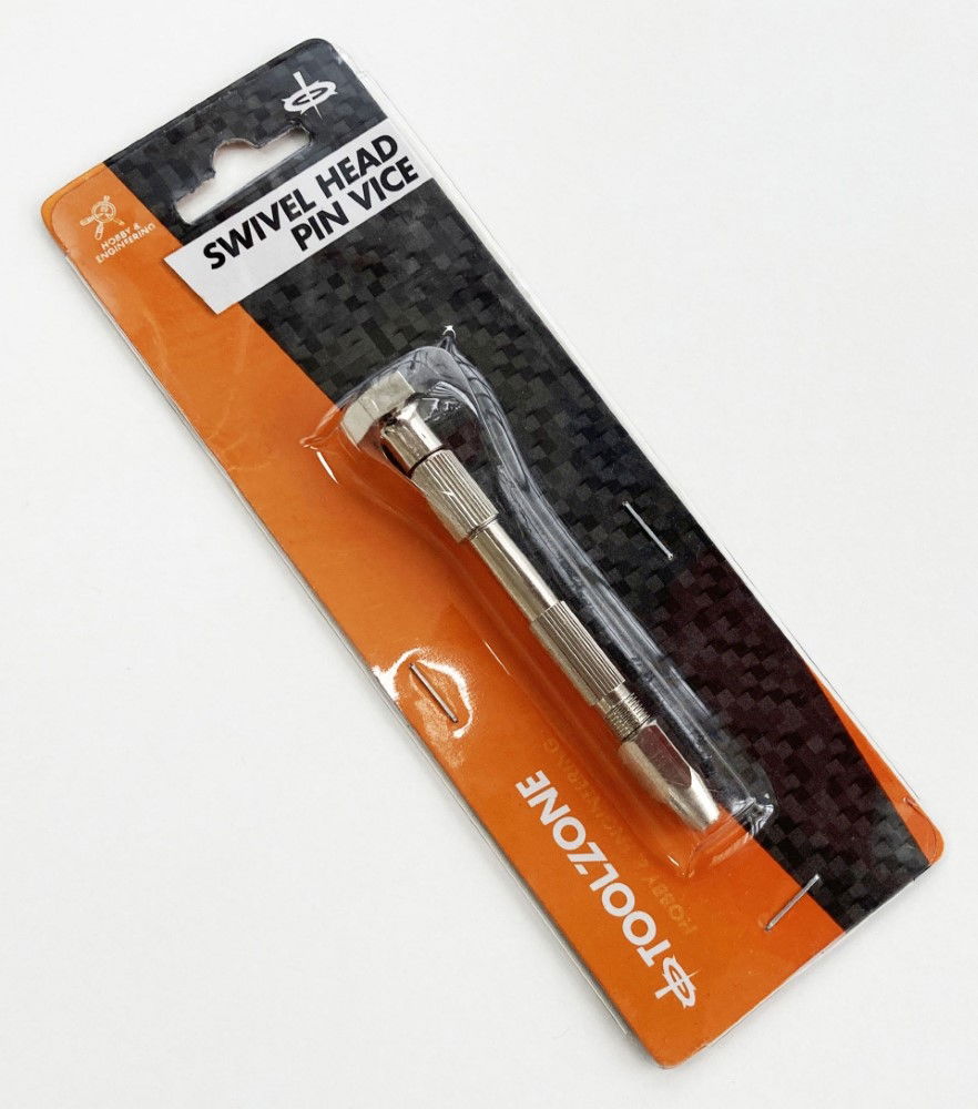 SWIVEL HEAD PIN VICE 2 REVERSIBLE COLLETS 0-2.9mm - TOOLZONE KDPHB204