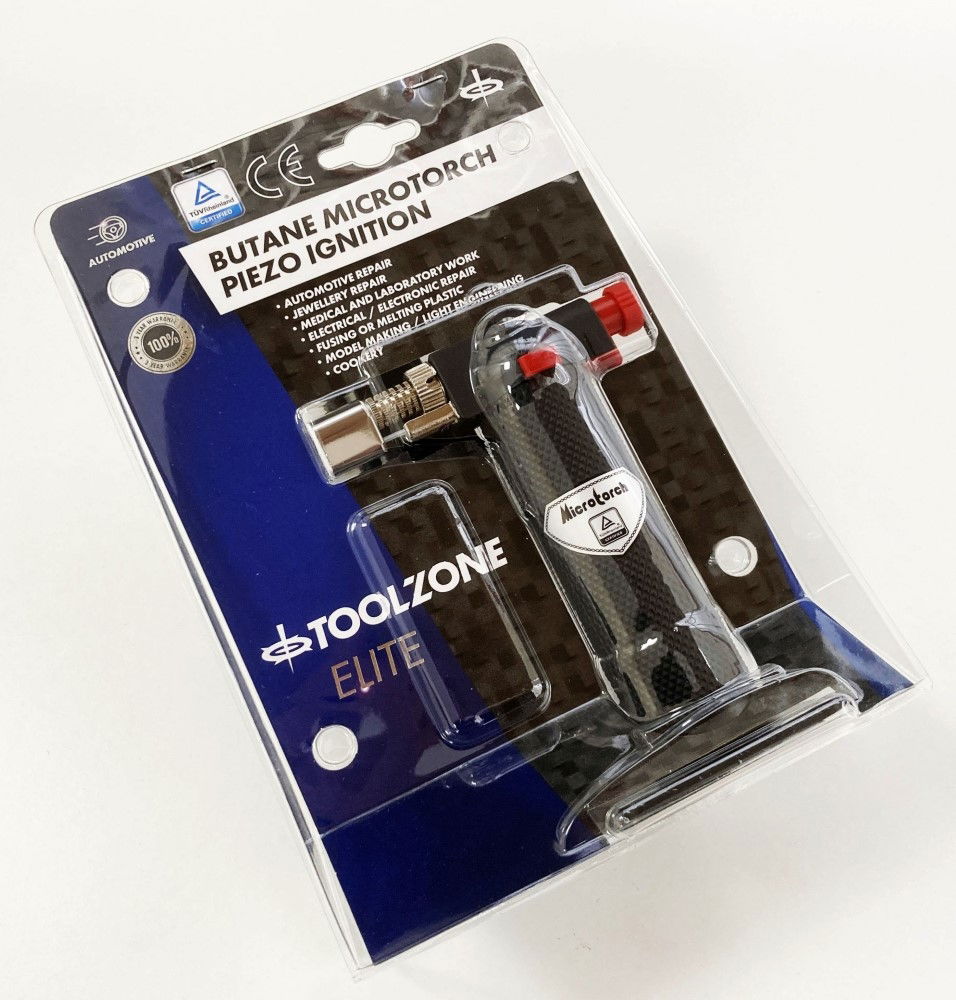 BUTANE MICROTORCH PIEZO IGNITION - TOOLZONE KDPHB289