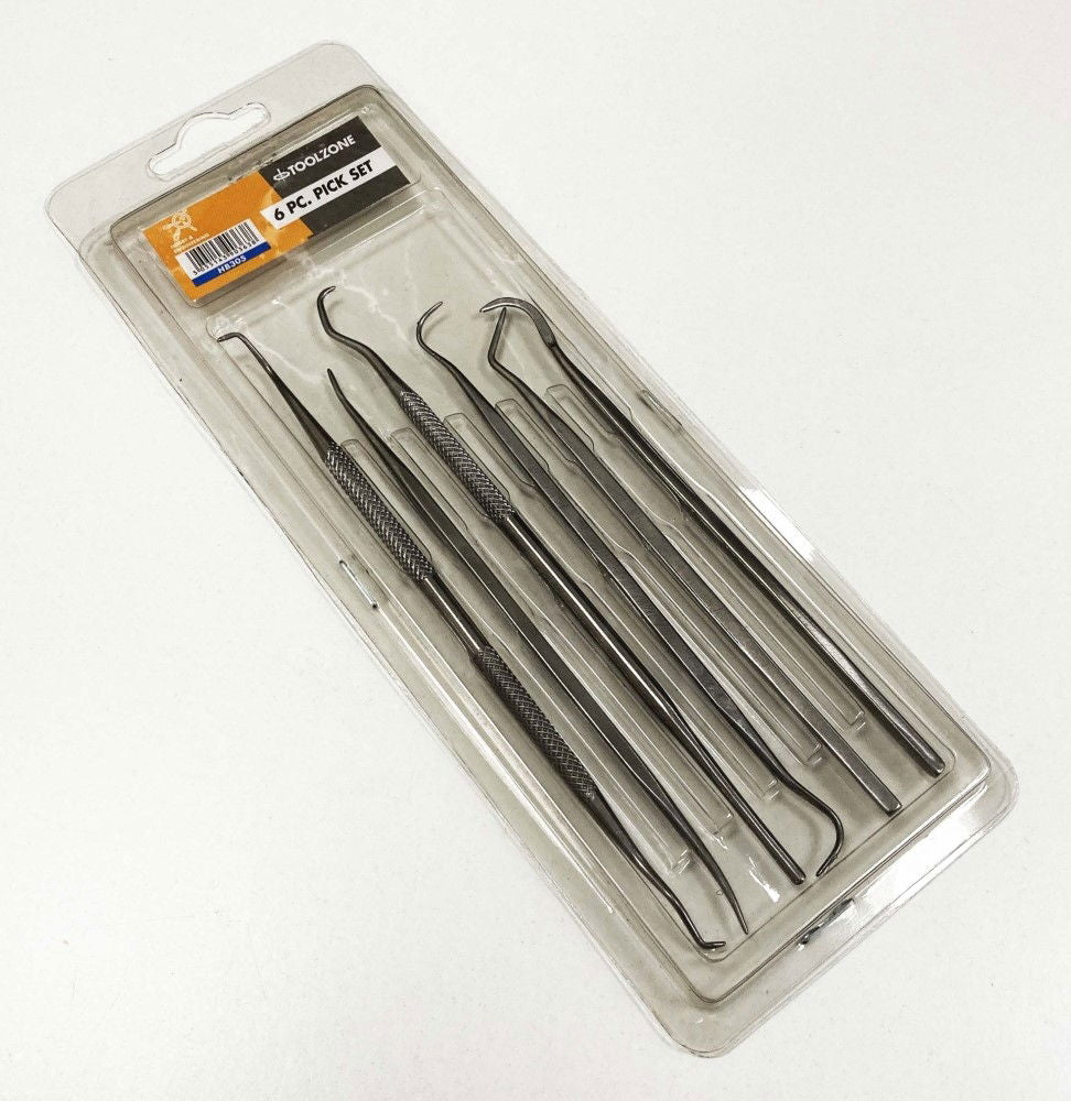 PICK SET 6pc STAINLESS STEEL GRADE 410 - TOOLZONE KDPHB305