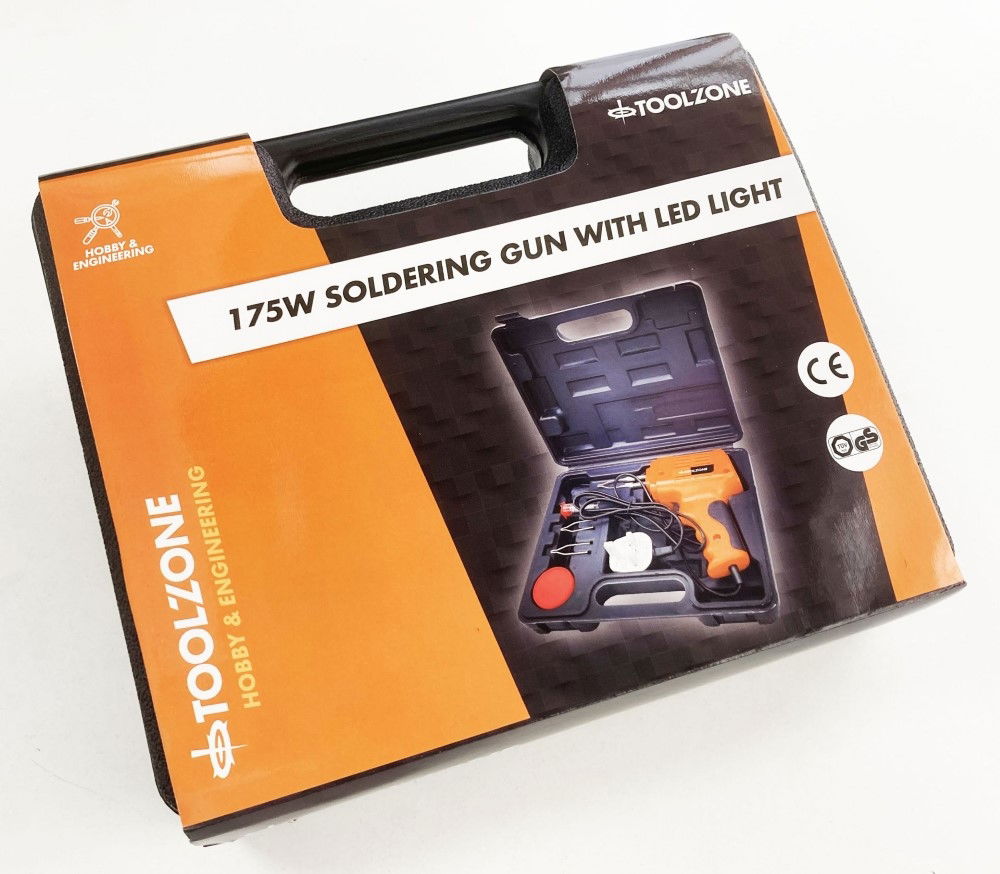 SOLDER GUN 175 watt WITH LED LIGHT KIT - TOOLZONE KDPHB328