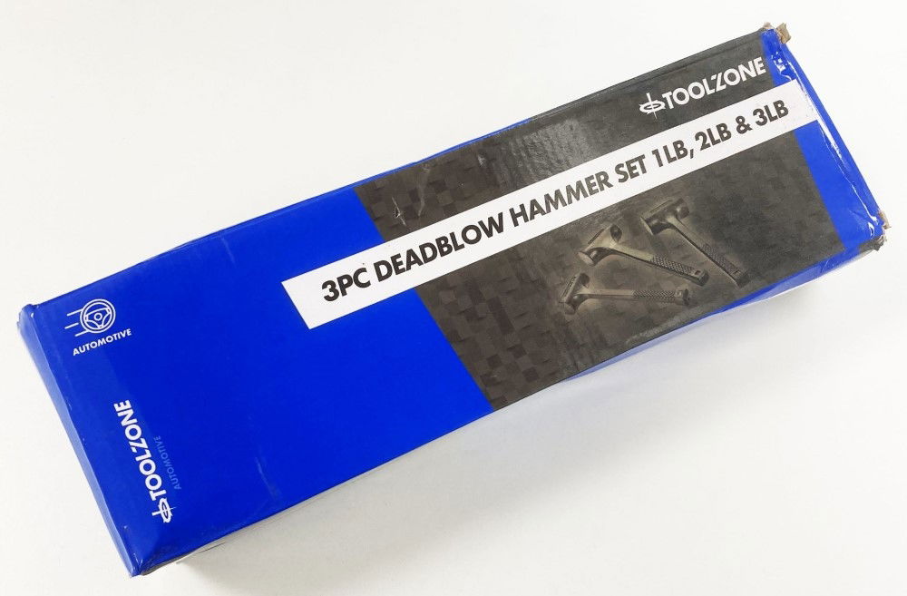DEADBLOW HAMMER SET 3pc 1lb 2lb 3lb - TOOLZONE KDPHM002