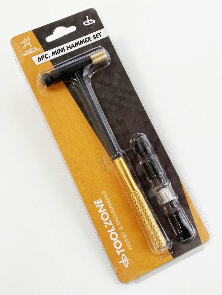 PRECISION MINI HAMMER SET 6pc 185mm HANDLE - TOOLZONE KDPHM018