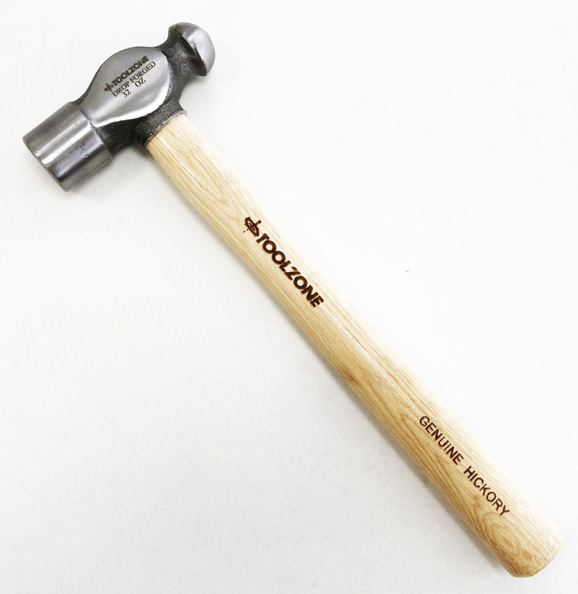 BALL PEIN HAMMER 32oz HICKORY HANDLE 370mm - TOOLZONE KDPHM067