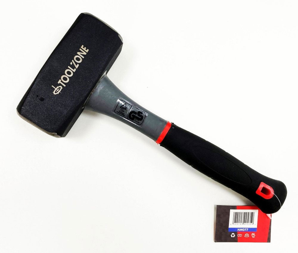 LUMP HAMMER 2kg TPR HANDLE 290mm - TOOLZONE KDPHM077