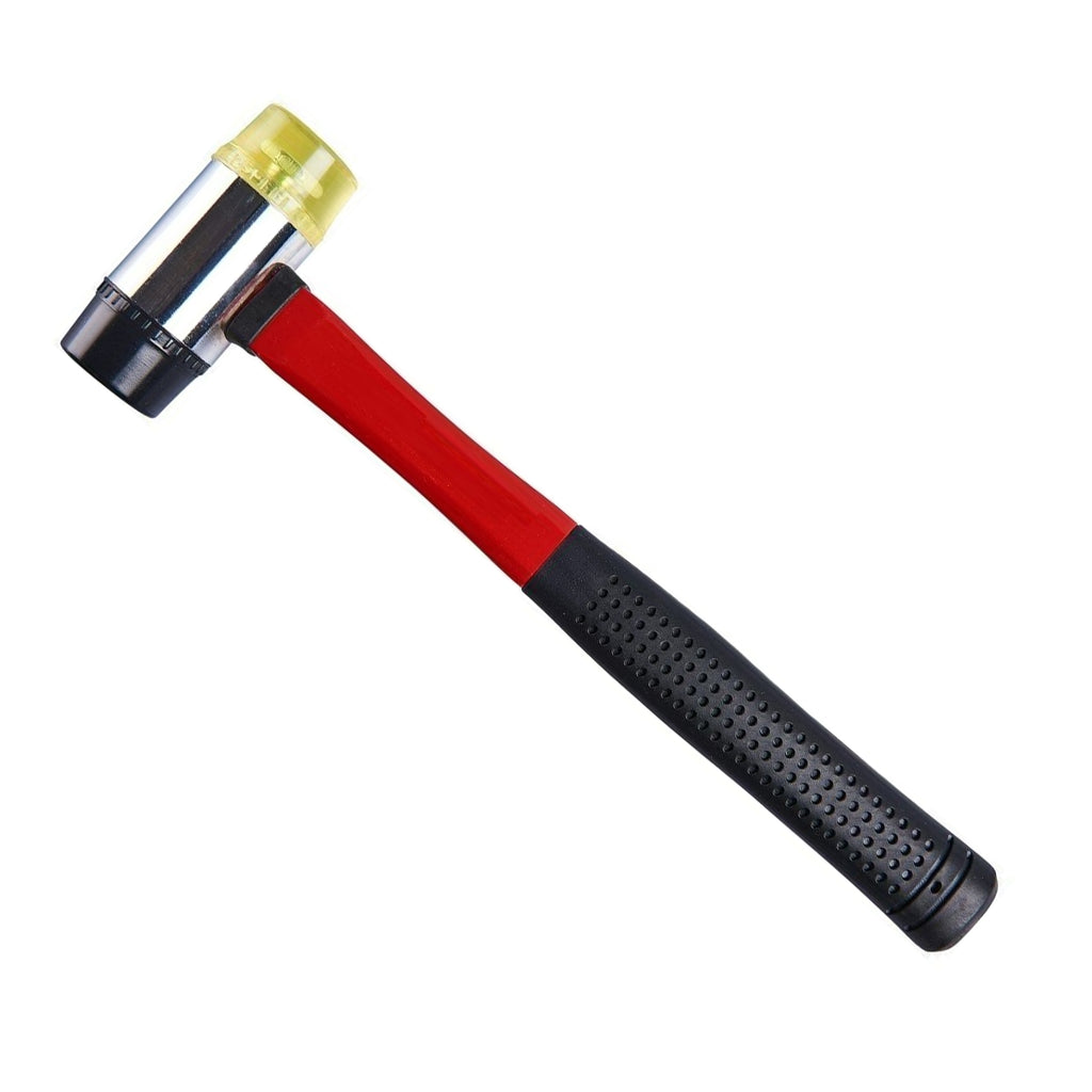 HAMMER RUBBER AND PLASTIC FACE 40mm FIBREGLASS HANDLE 330mm - TOOLZONE KDPHM127