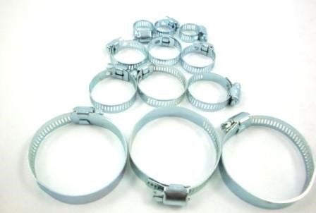 HOSE CLIPS ASSORTED SET 12pc 6-51mm - TOOLZONE KDPHW067