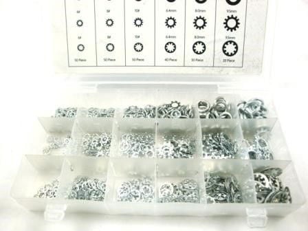 STEEL WASHER ASSORTMENT 720pc IN STORAGE BOX - TOOLZONE KDPHW159