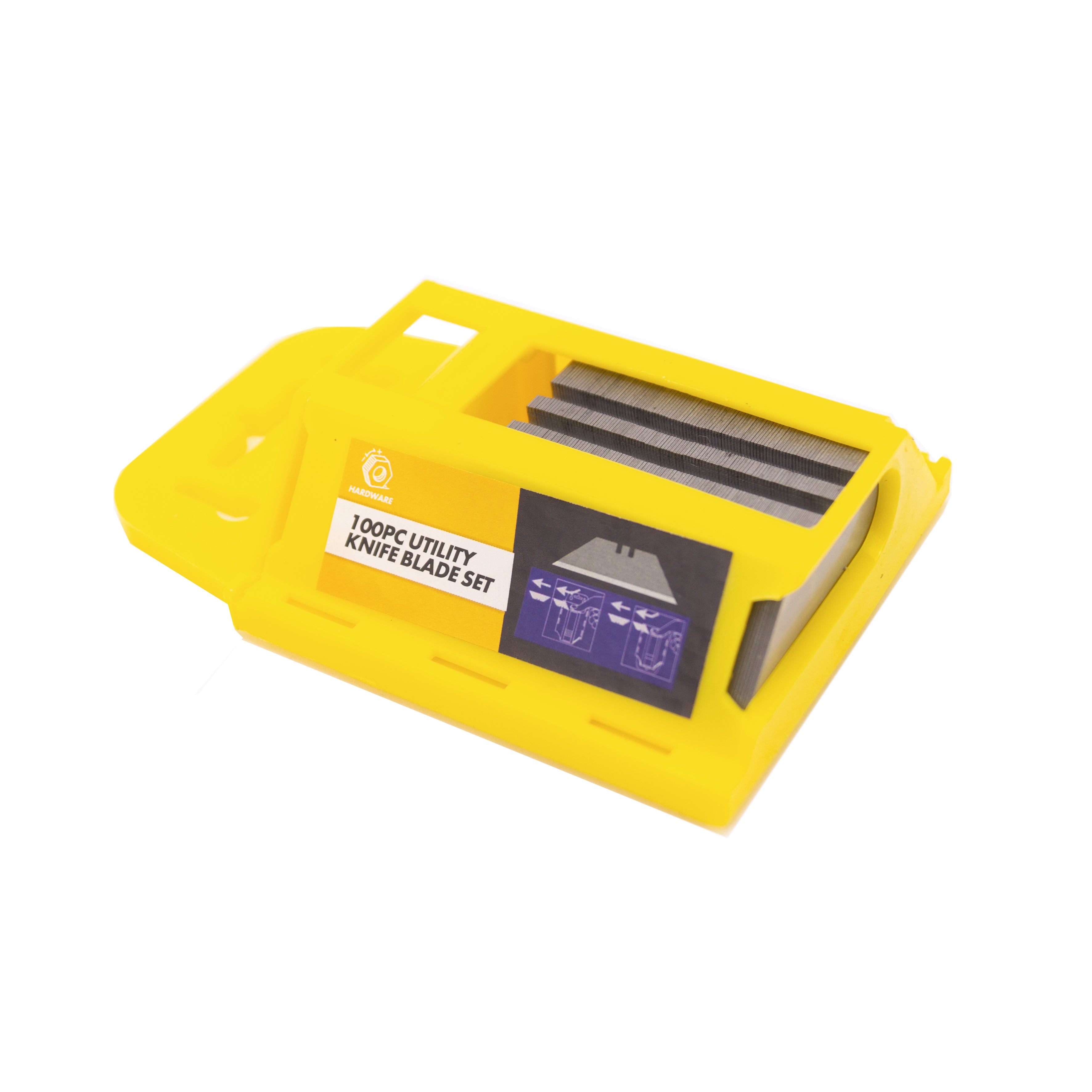 UTILITY KNIFE BLADES HEAVY DUTY 100pc IN DISPENSER - TOOLZONE KDPKN053
