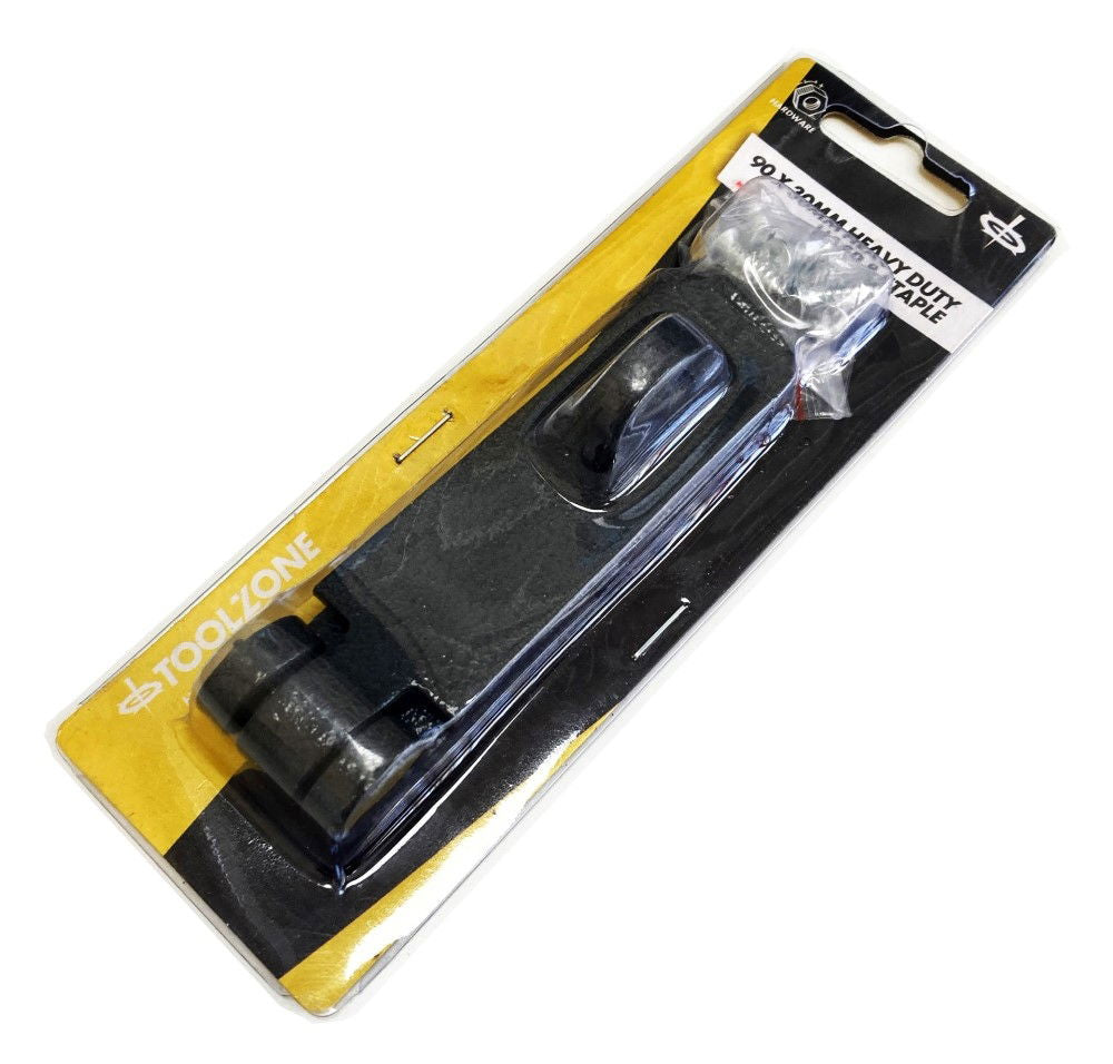HASP AND STAPLE CAST IRON 90x30mm 3.8mm THICK - TOOLZONE KDPLK085