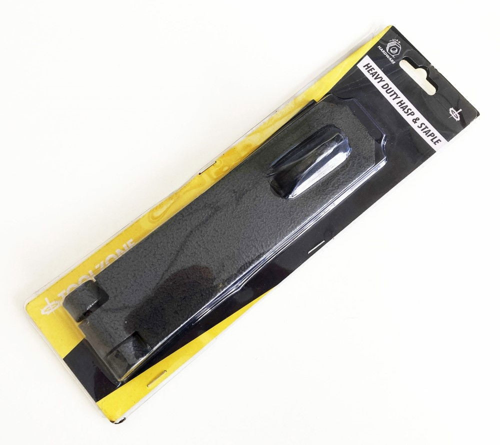 HASP AND STAPLE CAST IRON 7 x 2 WITH FIXINGS - TOOLZONE KDPLK086