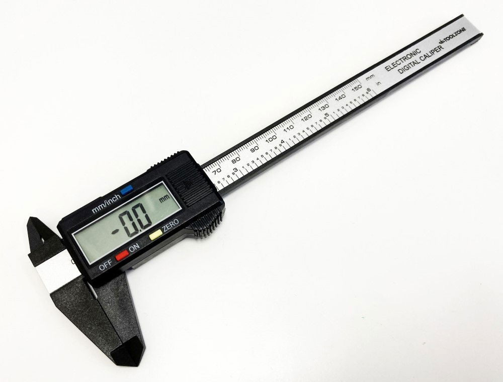 DIGITAL VERNIER CARBON FIBRE 0-150mm 0-6 - TOOLZONE KDPMS052