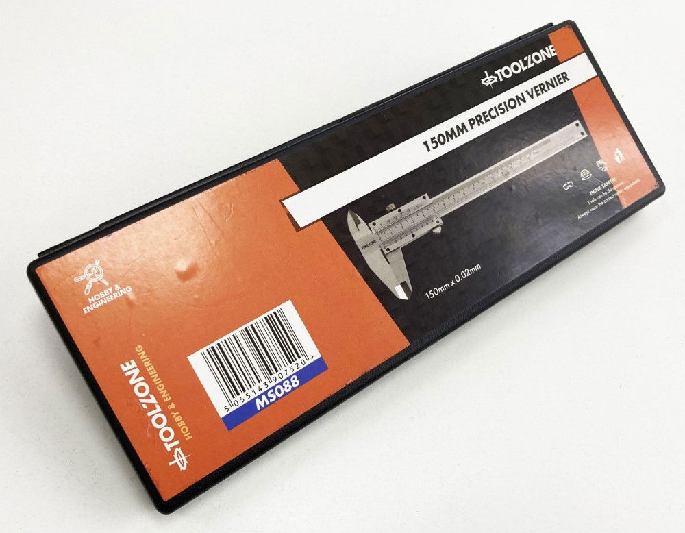 PRECISION VERNIER CALIPER 150mm IN CASE - TOOLZONE KDPMS088