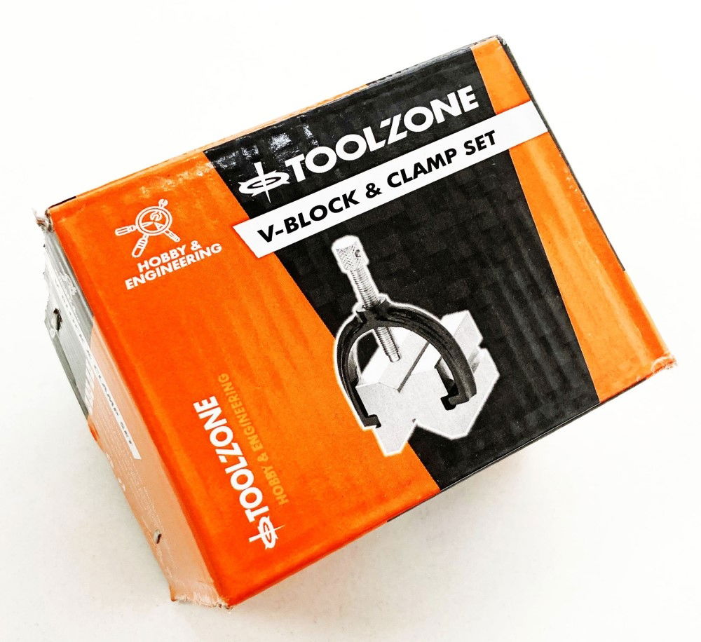 V BLOCK AND CLAMP SET PAIR 50x38x38mm MAX CAPACITY 41mm - TOOLZONE KDPMS163