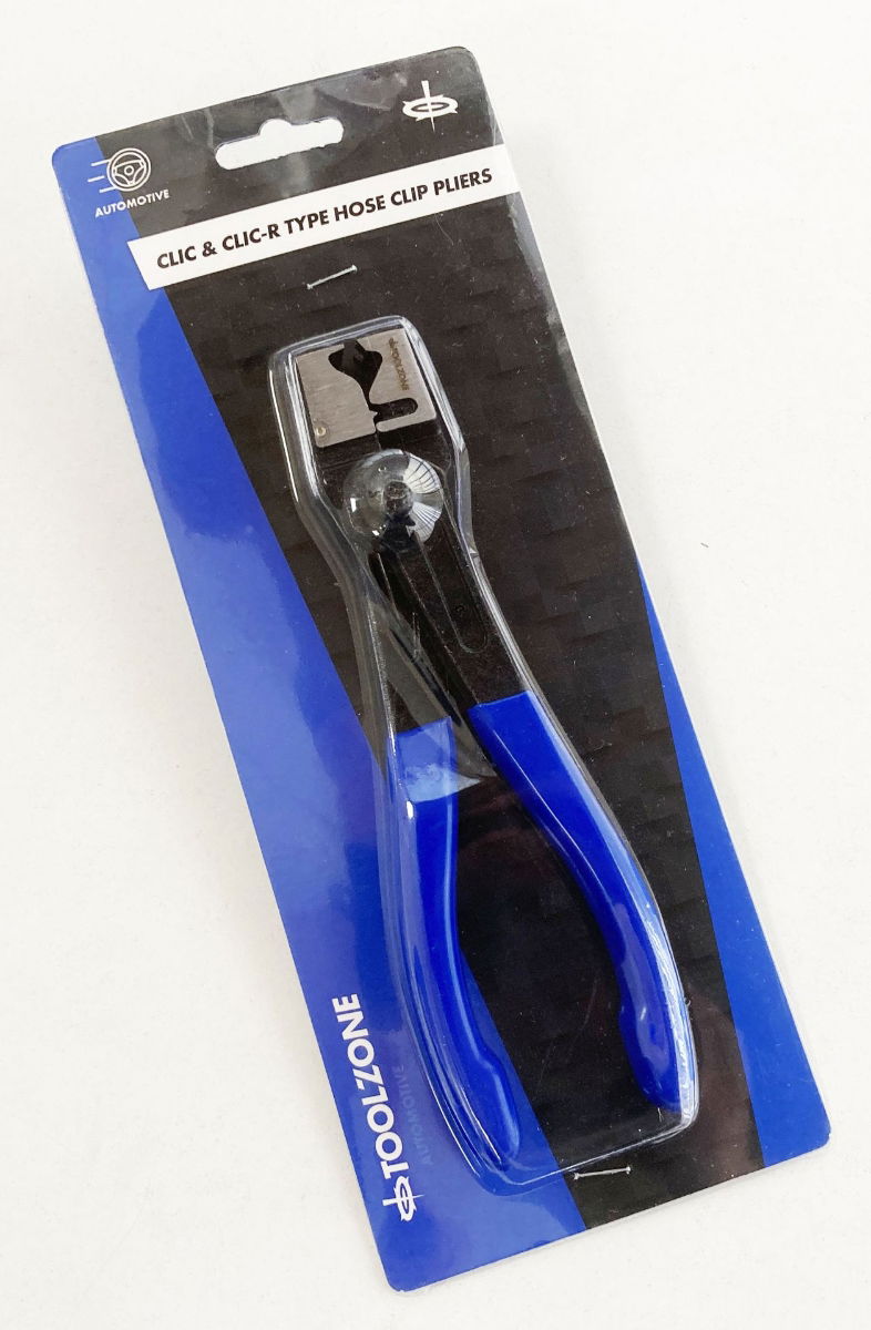 HOSE CLIP PLIER FOR CLIC AND R CLIP TYPE SPRING LOADED HANDLES - TOOLZONE KDPPL126