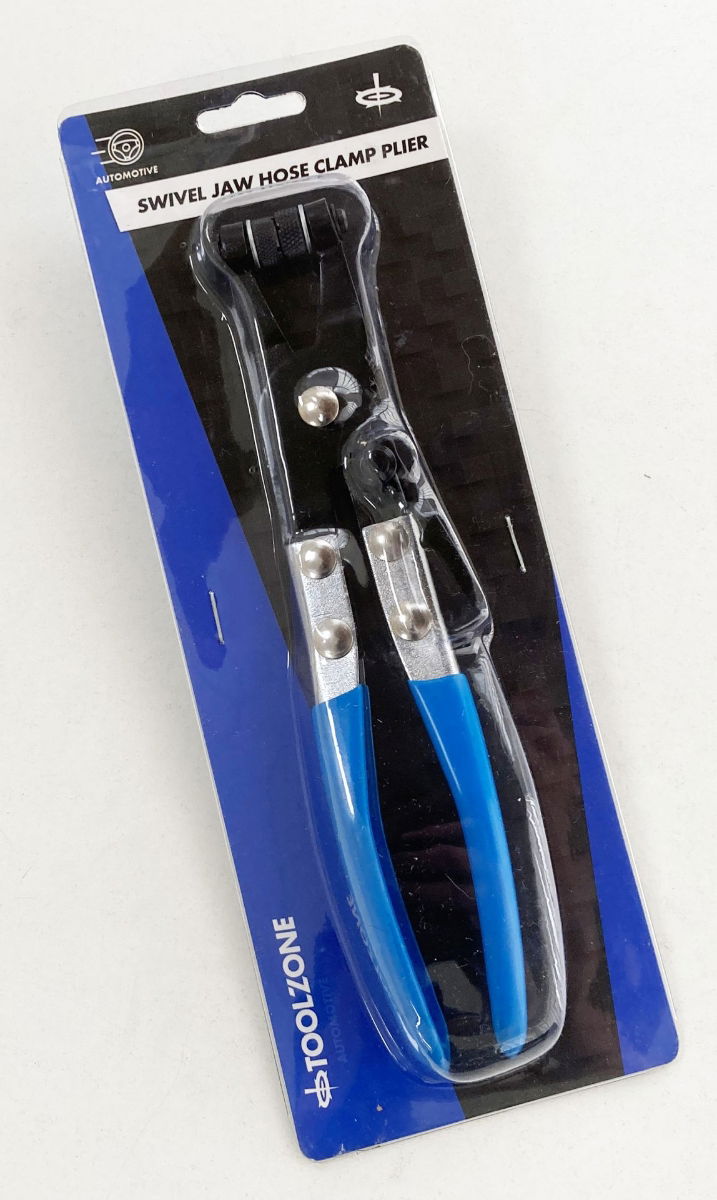 SWIVEL JAW HOSE CLIP CLAMP PLIER RATCHET OPERATION LOCK FACILITY - TOOLZONE KDPPL127