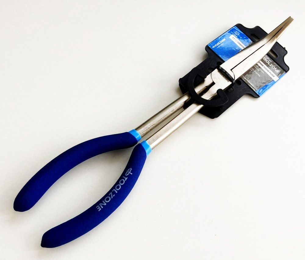 BENT NOSE PLIERS 45 DEGREE 11 CRV SOFT GRIP HANDLES - TOOLZONE KDPPL133