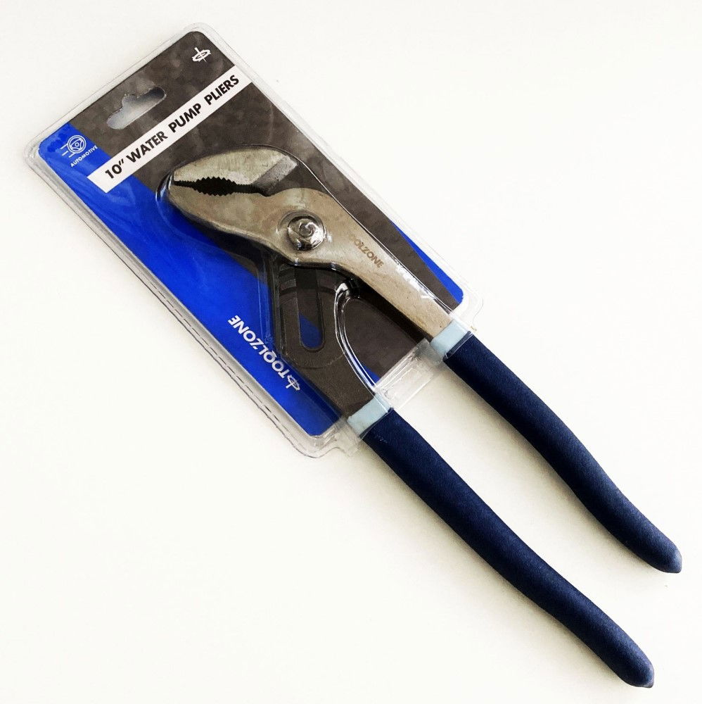WATER PUMP PLIERS 10 SATIN FINISH GROOVE JOINT - TOOLZONE KDPPL160