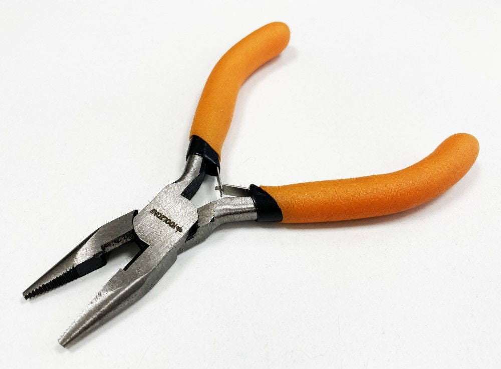MINI LONG NOSE PLIER SPRING LOADED FOAM HANDLES - TOOLZONE KDPPL176