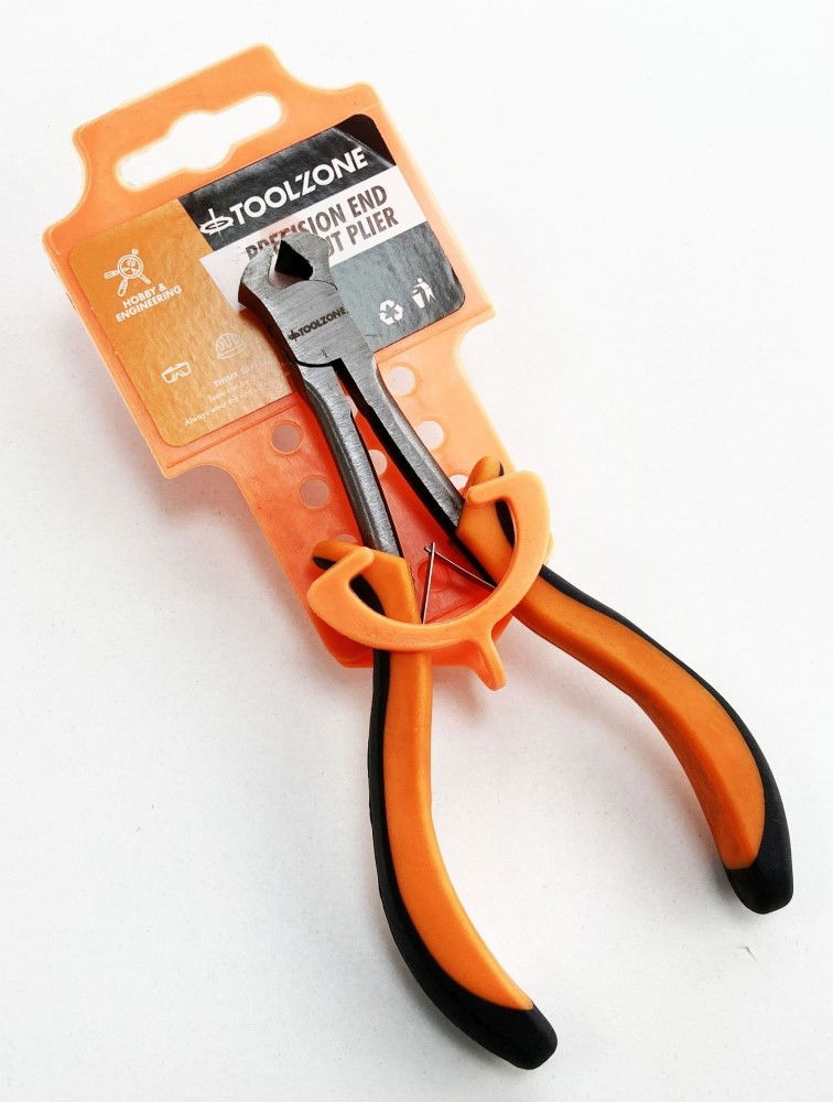 PRECISION END CUT PLIERS LEAF SPRING CARBON STEEL - TOOLZONE KDPPL188