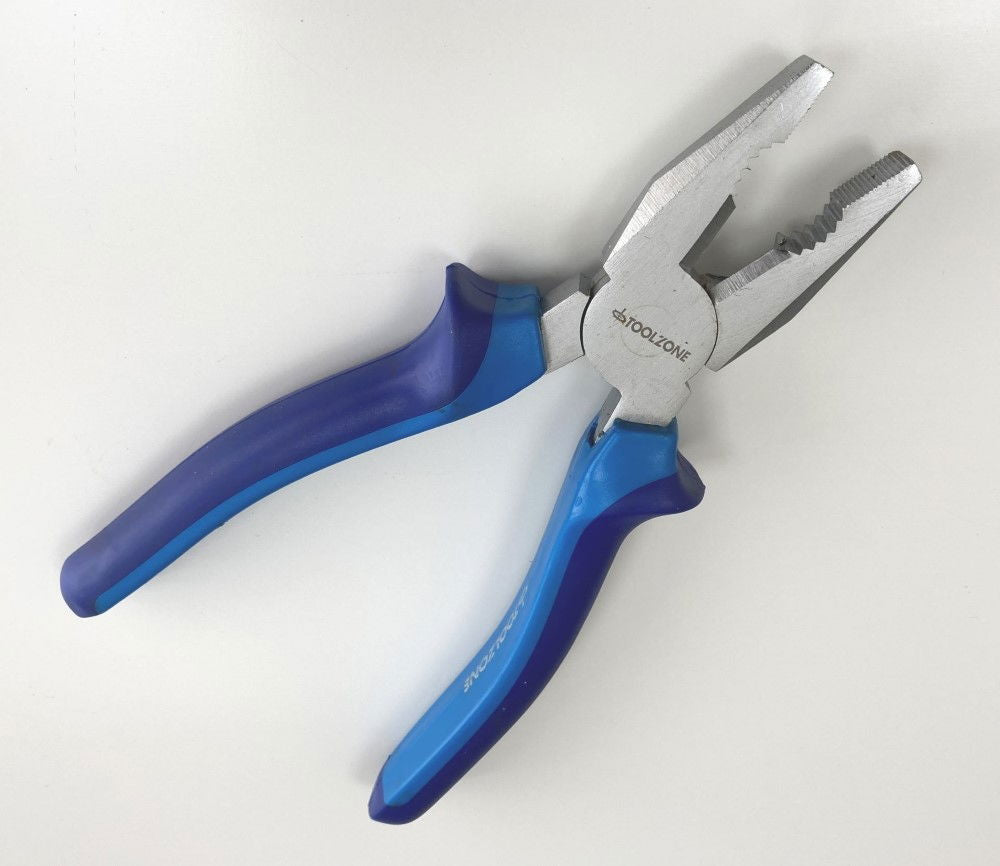 COMBINATION PLIER HEAVY DUTY 8 SATIN FINISH DROP FORGED STEEL - TOOLZONE KDPPL206