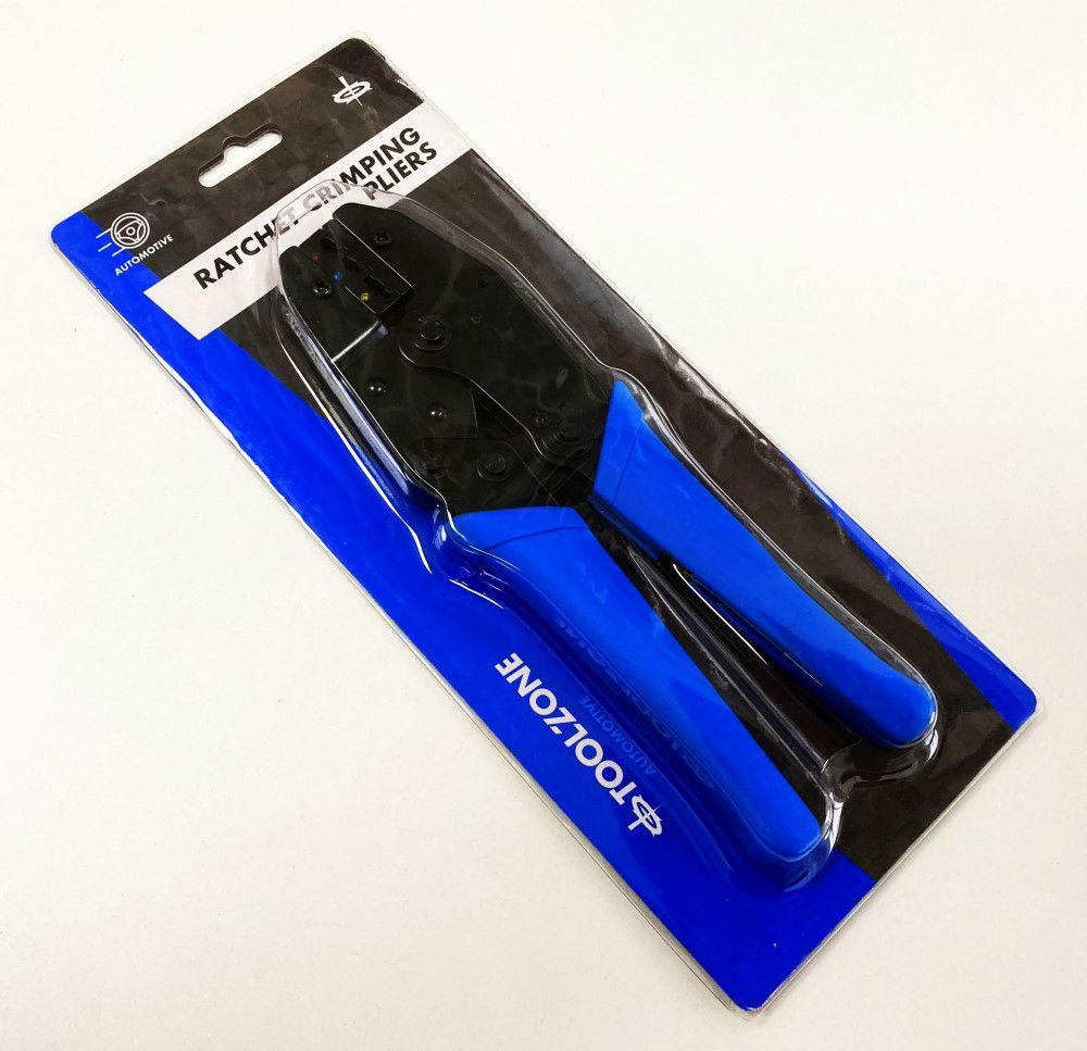 RATCHET CRIMPING PLIERS 1mm²-6mm² 230mm - TOOLZONE KDPPL261