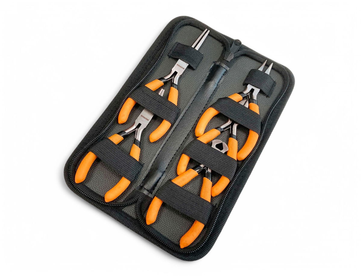 MINI PLIER SET 5PC DOUBLE DIPPED HANDLE ORANGE - TOOLZONE KDPPL299