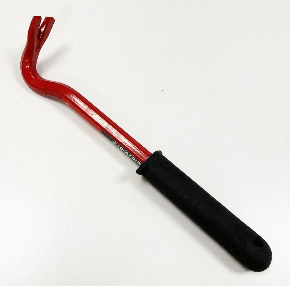PRY BAR 10 SWAN NECK RUBBER HANDLE - TOOLZONE KDPPN013